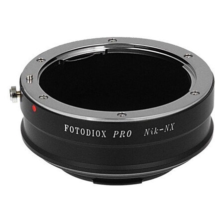 Fotodiox Lens Mount Adapter - Nikon F Mount D-SLR Lens To Samsung NX Mount Mirrorless Camera Body NikF-NX